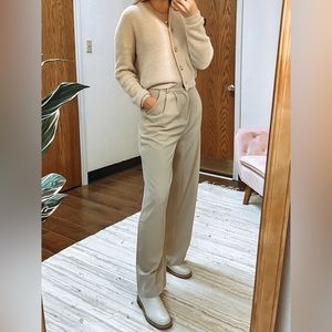 Allie Rose Beige Trouser Pants New with Tags Size large